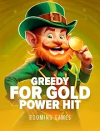 greedy for gold power hit game logo